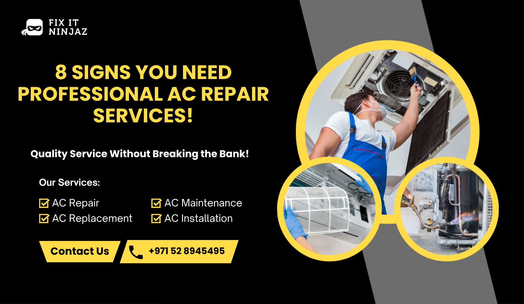 8 signs you need professional AC repair services